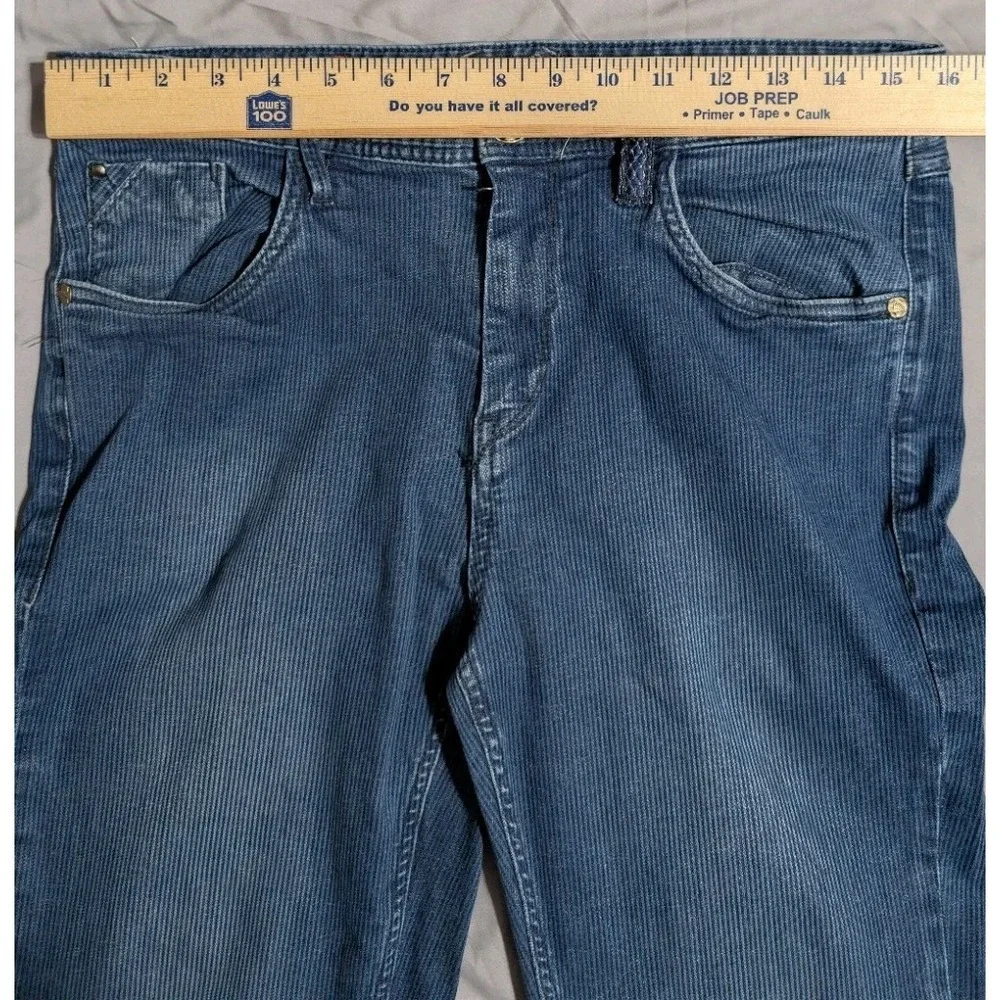 Robert Graham Tailored Kipling Jeans Mens 32x30 Blue Stretch Straight Denim